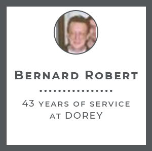 Hommage à Bernard Robert : 43 ans de dévouement chez DOREY